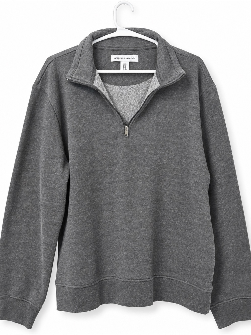 Amazon Essentials Men’s Quarter-Zip Sweater - Charcoal Gray